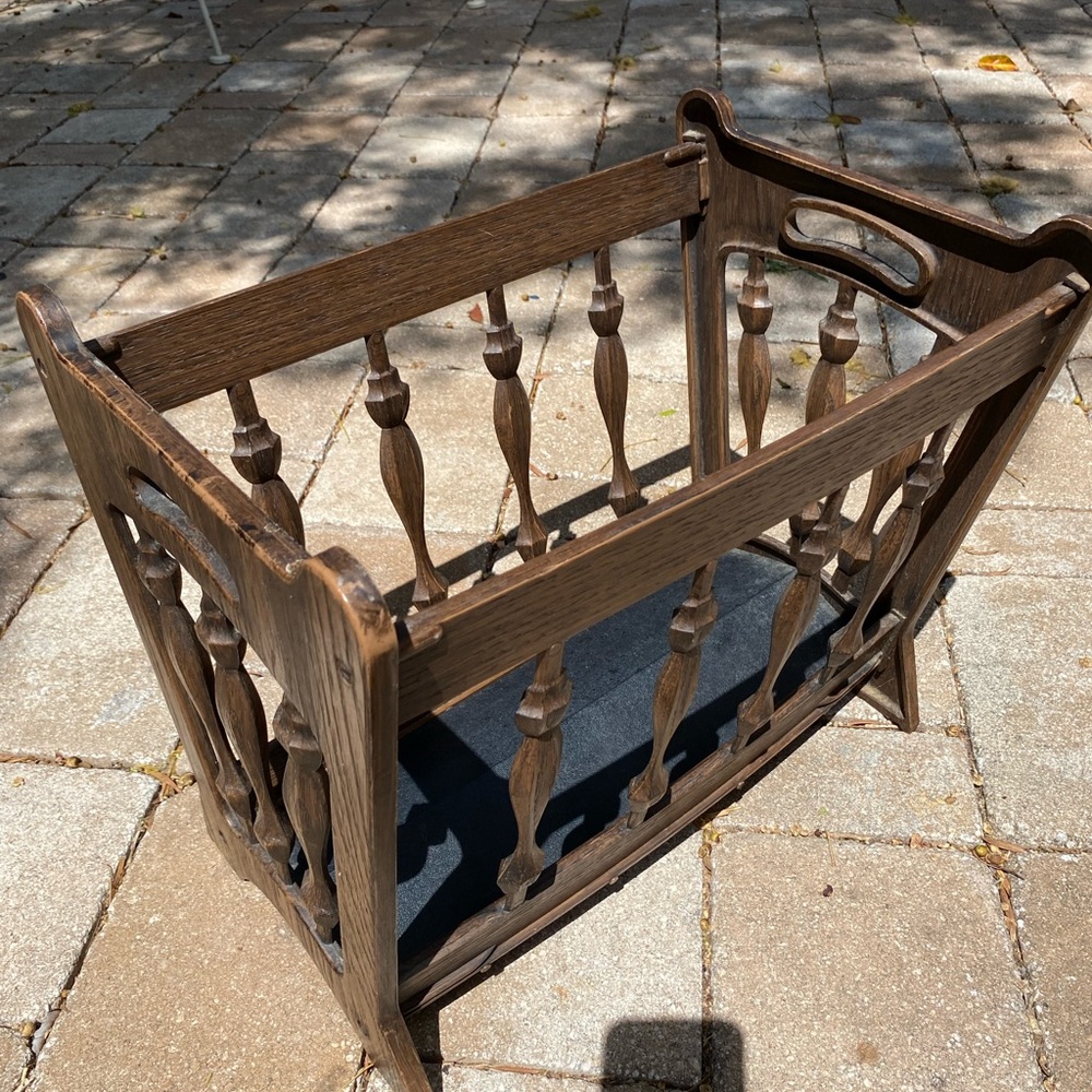 Vintage Plastic Magazine Rack